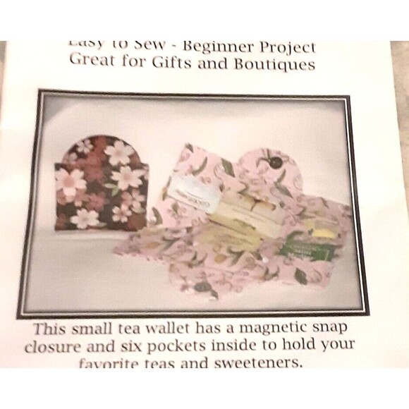 New Cole Creations instructions Tea Satchel sewing pattern beginner - Picture 3 of 3